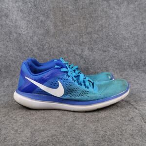 Nike Shoes Womens 7.5 Athletic Trainers Flex 2016 Run Sneakers Blue Sport Active